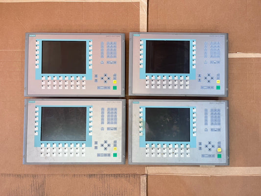 Lot of 4 Siemens 6AV6 643-0DD01-1AX1 SIMATIC MP277 10" Key Tested w/Cards