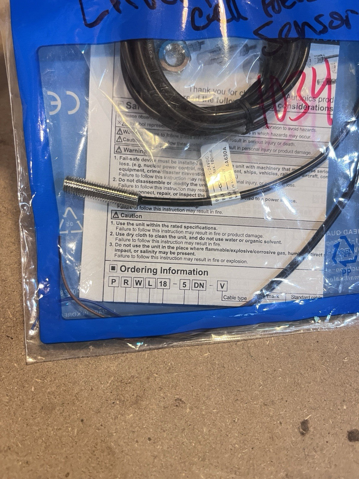 4x Autonics PR08-1.5DN M8 Inductive Proximity Sensor NPN NO 5-24VDC New