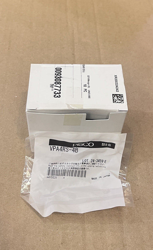 PISCO VPA4RS-4B Vacuum Pad / Suction Cup - 10 Count Box - New Sealed