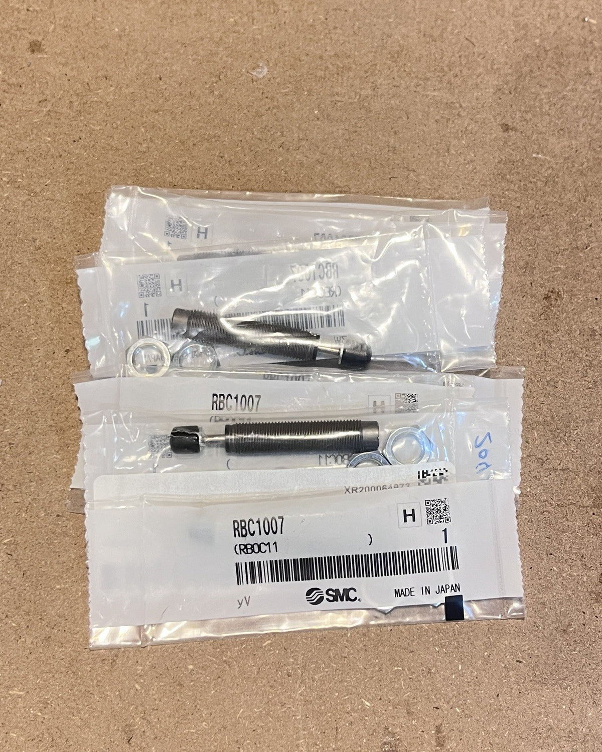 Lot of 9 SMC RBC1007 Industrial Shock Absorber M10 x 1.0 7mm Stroke Japan NOS