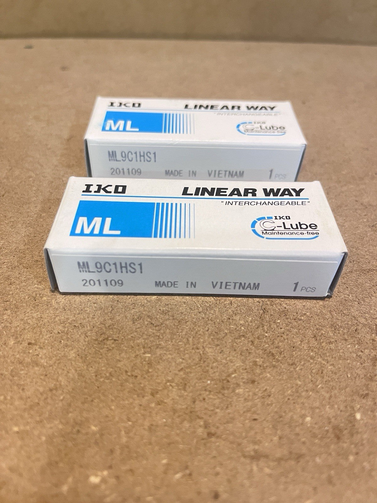 Lot of 2 IKO ML9C1HS1 Linear Way ML C-Lube Linear Guide Blocks New