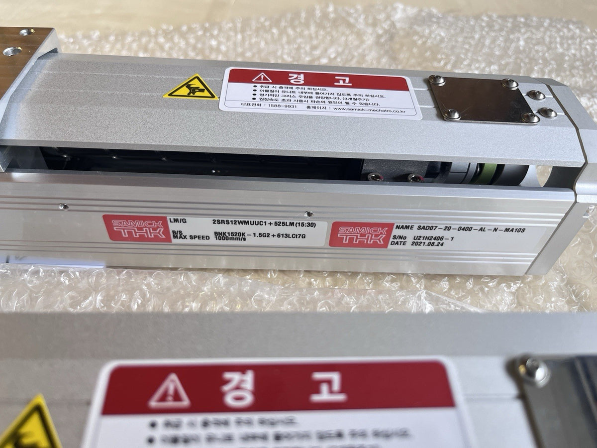 Samick THK SAD07 Linear Actuator 400mm Stroke 20mm Lead Ball Screw Stage New