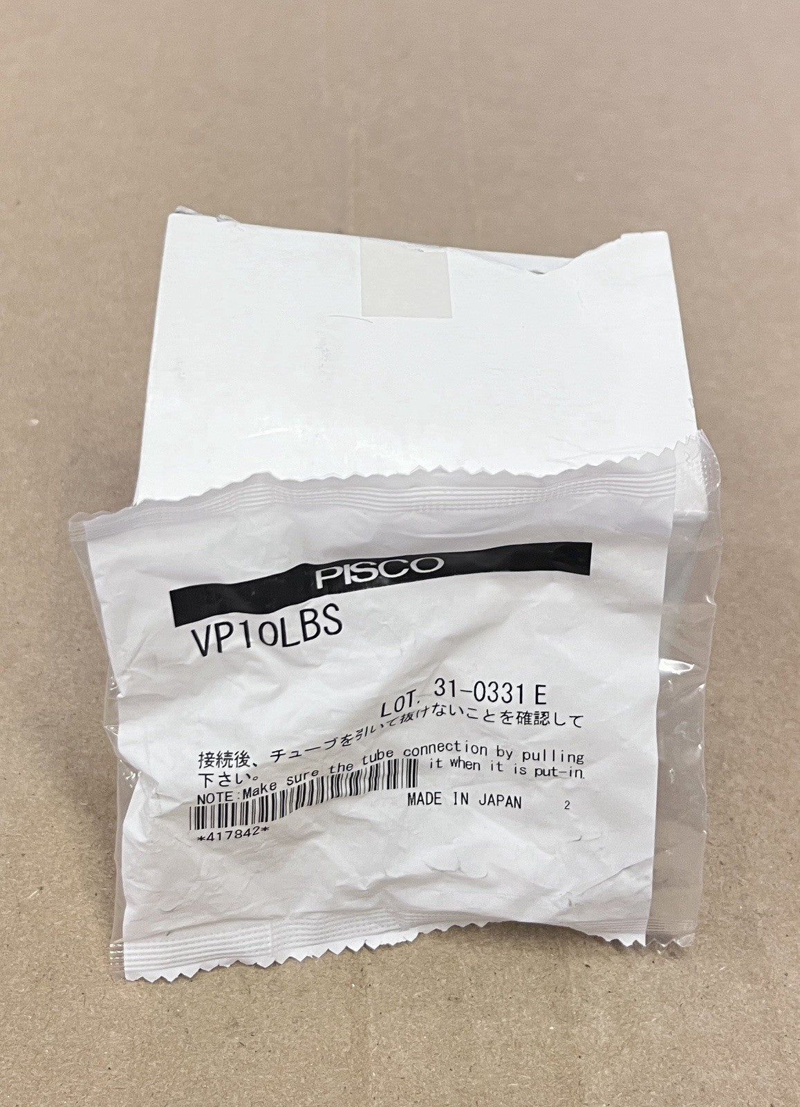 PISCO VP10LBS Vacuum Pad Rubber Soft Bellows Type Lot of 10 Pcs New NOS