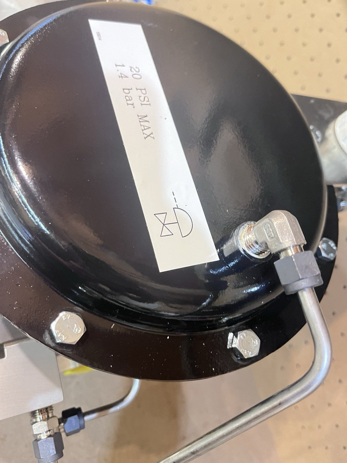 Jordan Valve 701-18 1" Sliding Gate Control Valve w/ Siemens PS2 Positioner