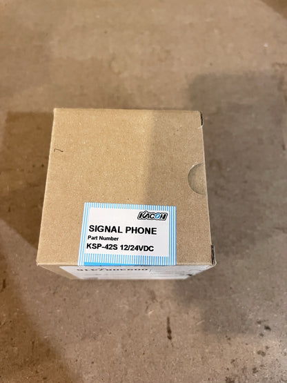 KACON KSP-42S, BUZZER 66MM PANEL HOLE 80MM SQUARE HEAD, 85DB, 4 SOUNDS 12/24v