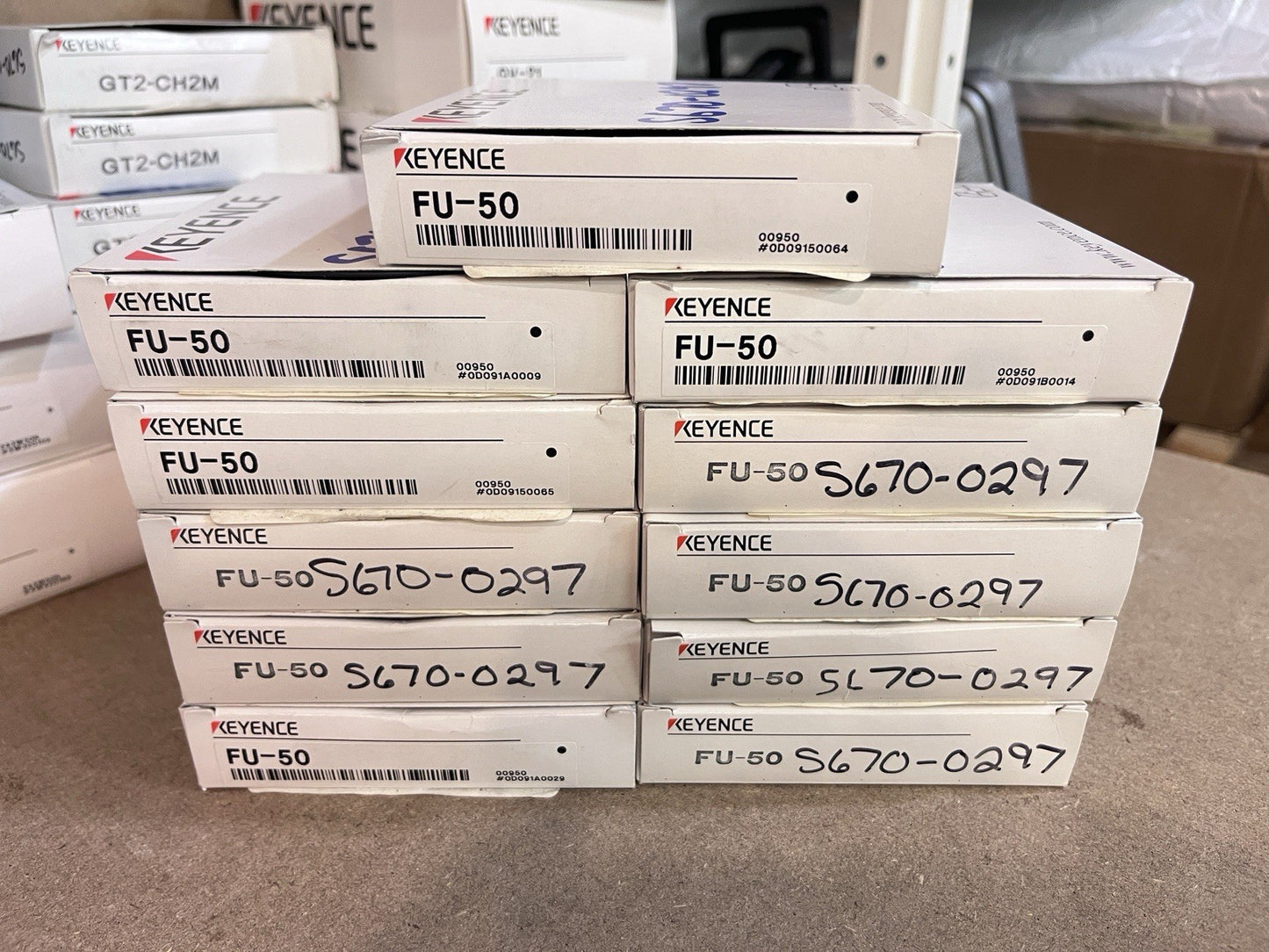 Lot of 11-KEYENCE CORP FU-50 / FU50 (NEW IN BOX)