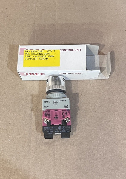 NEW IDEC 24V Push Button Switch Iluminated Yellow ALFW22211DNY 1 PCS