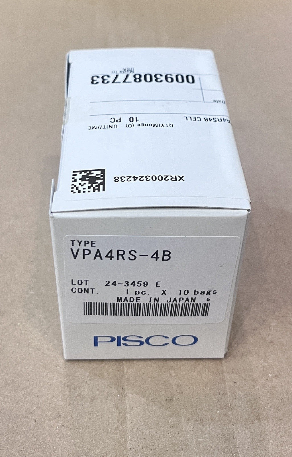 PISCO VPA4RS-4B Vacuum Pad / Suction Cup - 10 Count Box - New Sealed