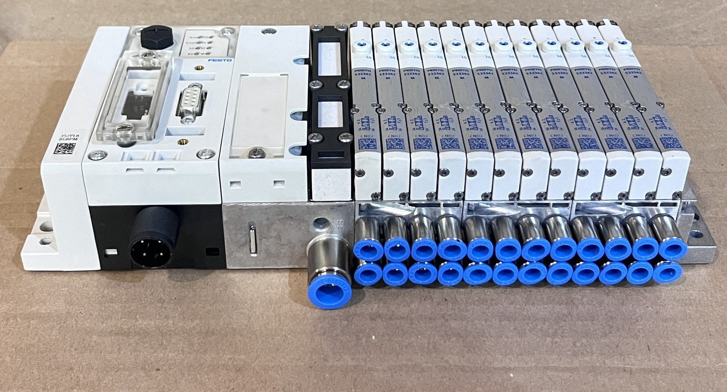 Festo CPX-FB23 526176 Valve Terminal w/ 3x MPA1-FB-EMS-8 533360 12 Stations⁠