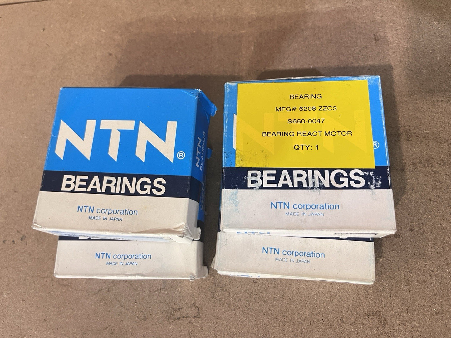 ⁠4 Pack NTN 6208ZZC3 Electric Motor Deep Groove Ball Bearings Japan