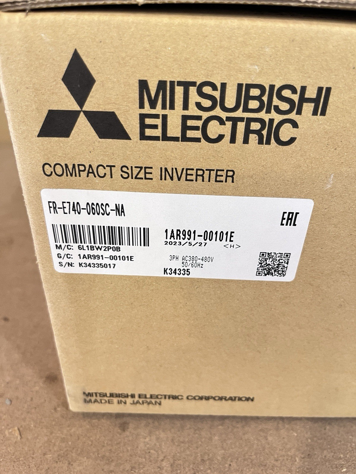 Mitsubishi FR-E740-060SC-NA Inverter VFD 3HP 2.2kW 480V 3PH NIB