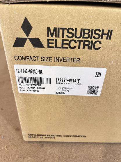 Mitsubishi FR-E740-060SC-NA Inverter VFD 3HP 2.2kW 480V 3PH NIB