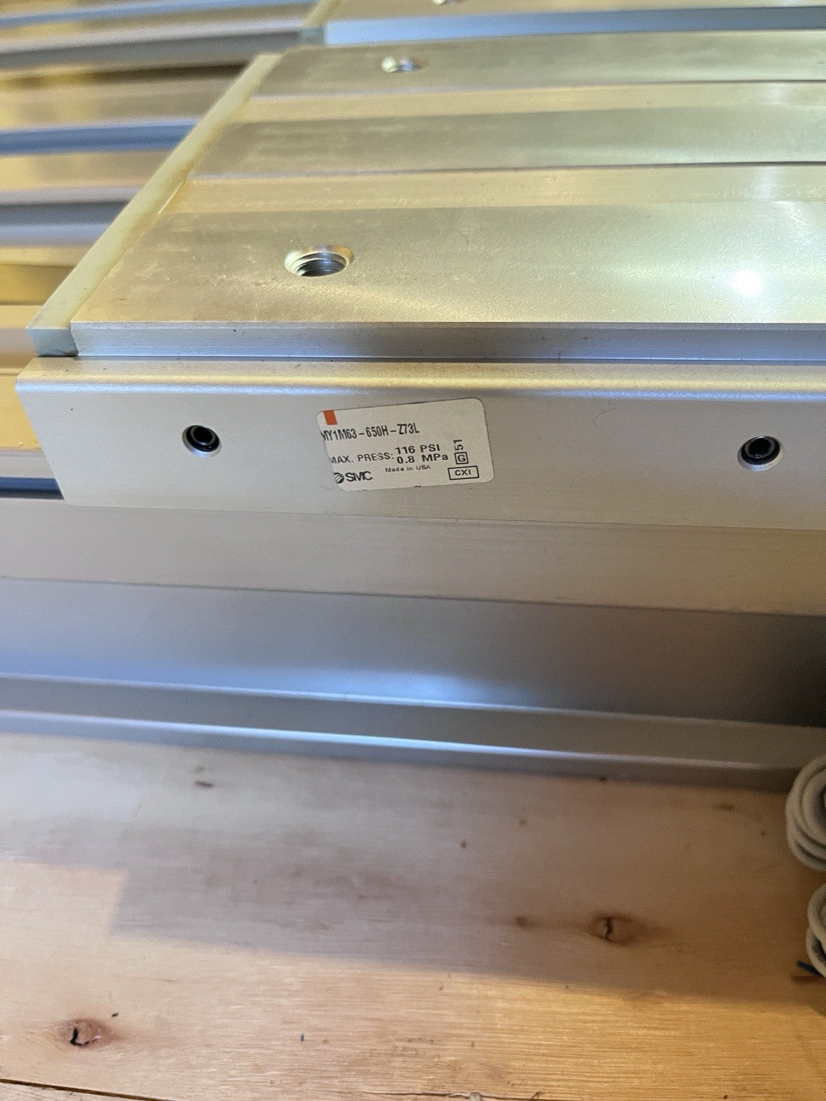 SMC MY1M63-650H-Z73L Mechanically Jointed Rodless Cylinder – 63mm Bore, 650mm Stroke