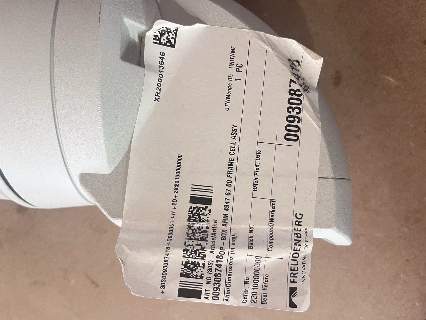 Freudenberg Industrial Component - BOX ARM 4947 67 00 FRAME CELL ASSY