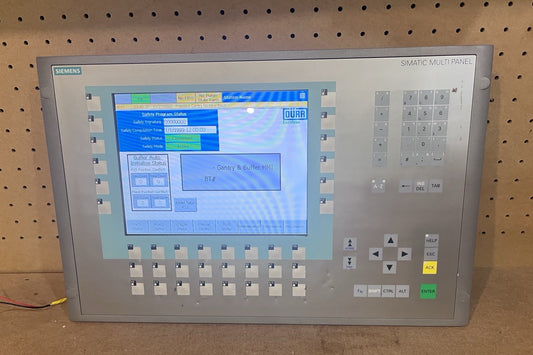 Siemens MP 277 10" Key 6AV6 643-0DD01-1AX1 Tested - Includes MMC Card CD