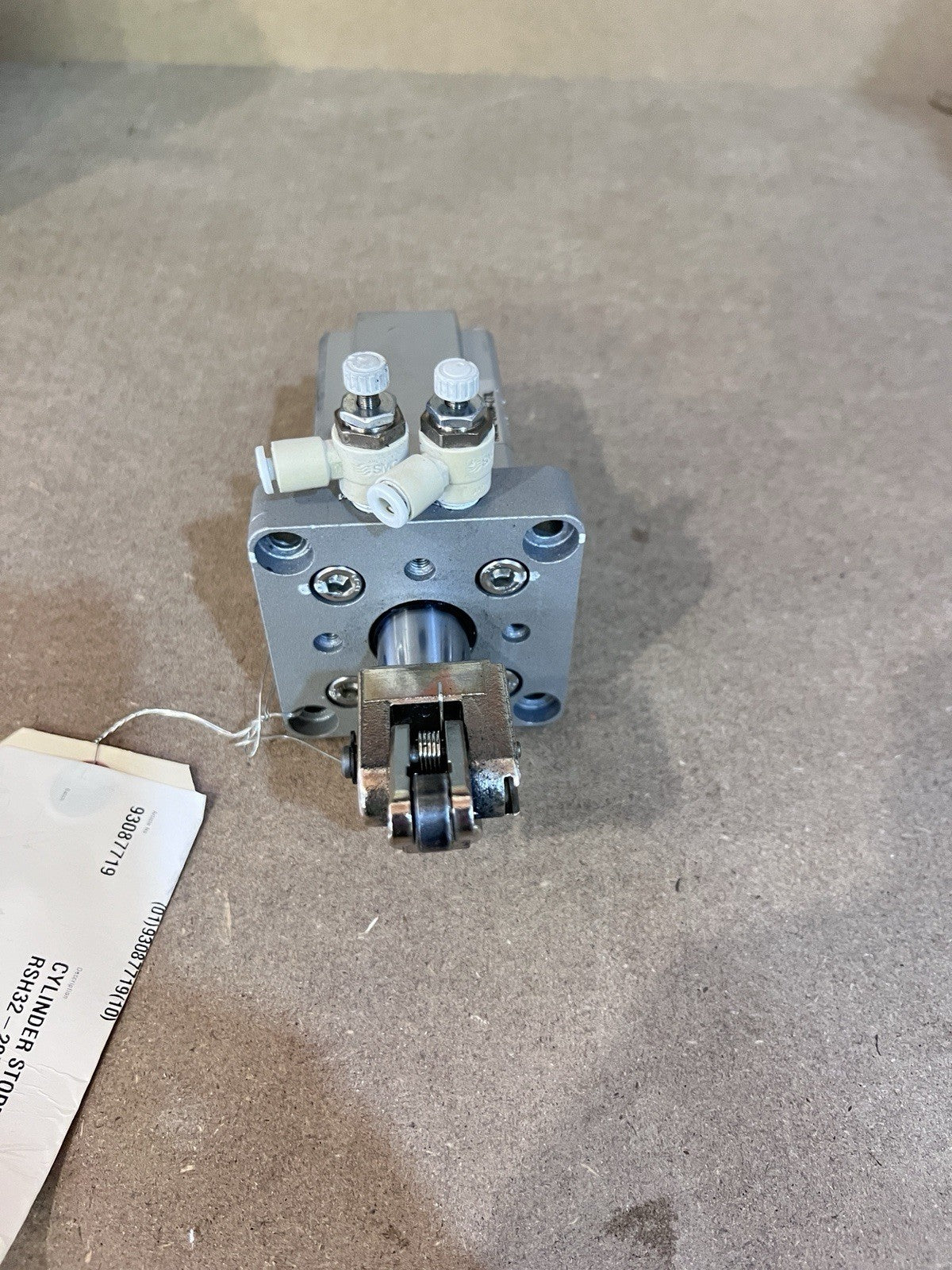 SMC RSH32-20DM-Z73L Heavy Duty Stopper Cylinder Dual Mount 1.0MPa w/ Fittings
