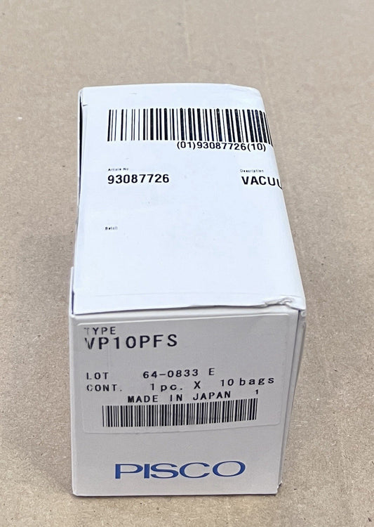 PISCO VP10PFS Vacuum Pad Rubber Flat Type with Ribs Lot of 10 Pcs NOS