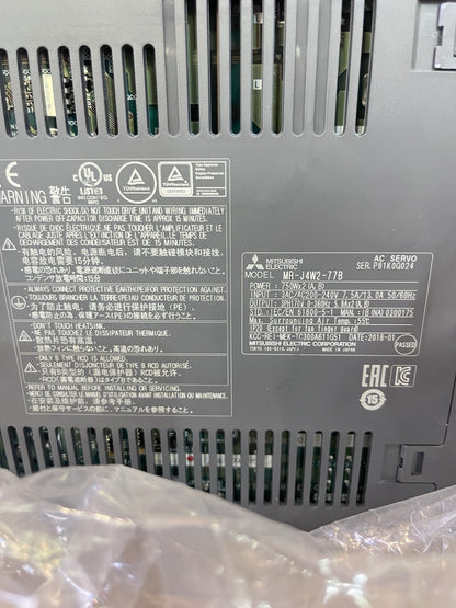 Mitsubishi MR-J4W2-77B 2-Axis Servo Drive 750Wx2 3PH 200V New Other