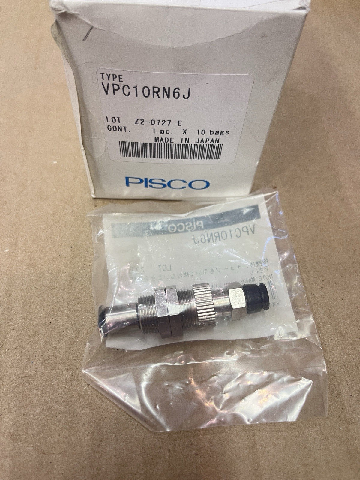 NEW PISCO VPC10RN6J Vacuum Pad Holder Vacuum Suction Cup Mount Lot Of 5