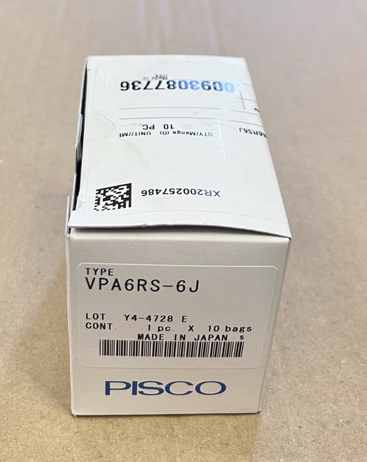 PISCO VPA6RS-6J Vacuum Pad with Standard Holder Lot of 10 Pcs NOS