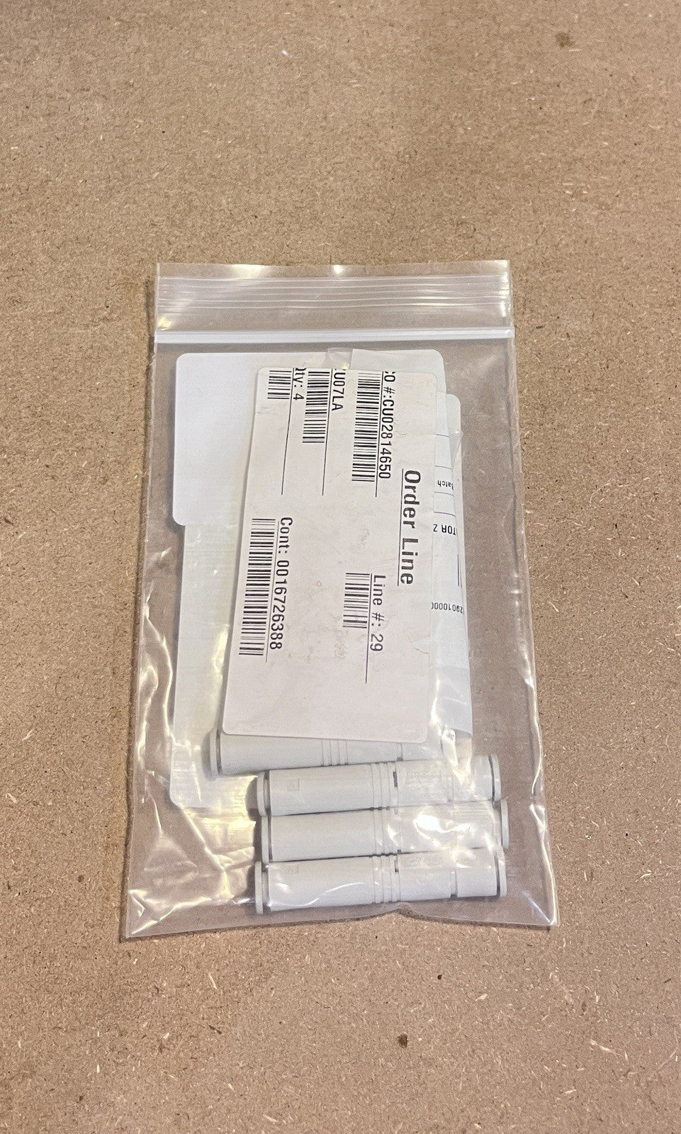 4x SMC ZU07LA In-Line Vacuum Ejector Generator 0.7mm 6mm Fitting NEW