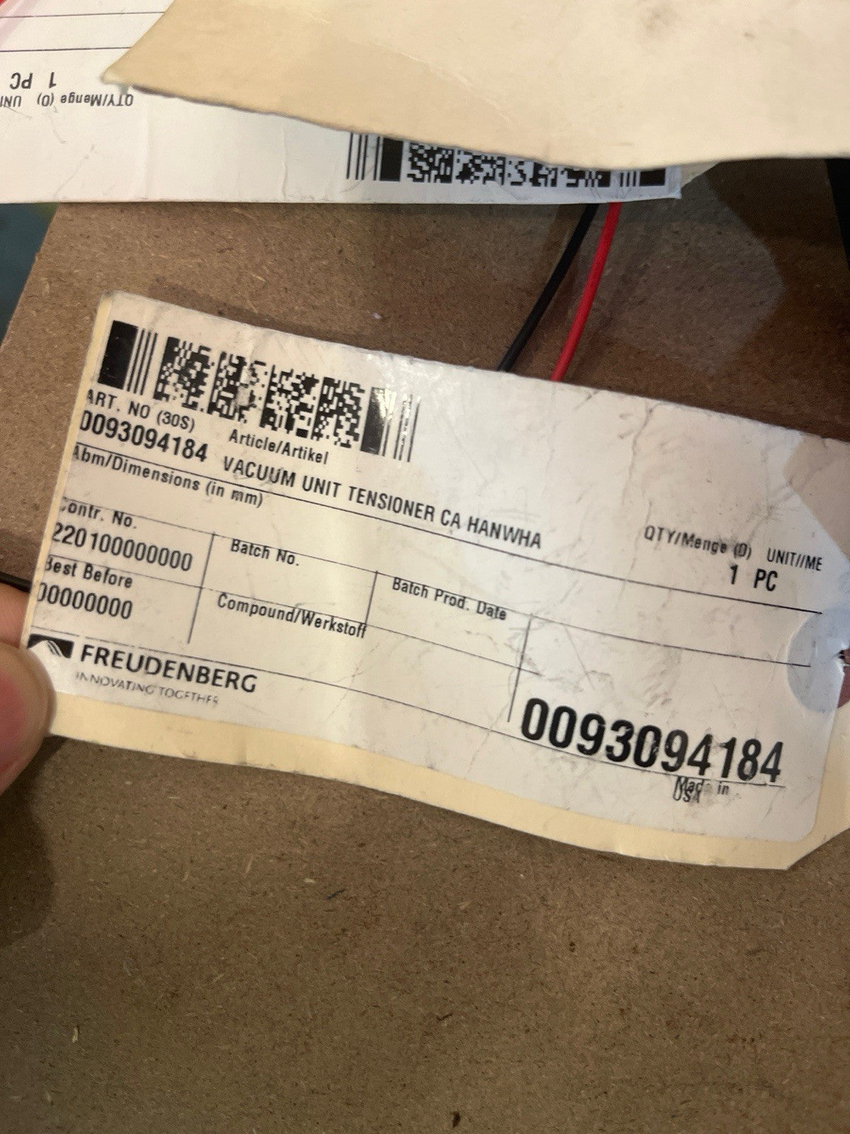 Hanwha Robot EOAT Top Plate Vacuum Bar 0093121400 0093094068 0093094184 183 Lot