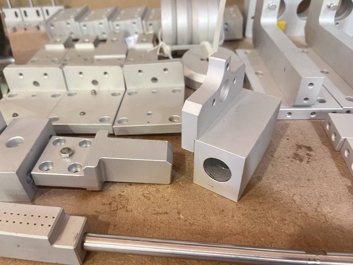 CNC Machined Aluminum Components Lot Mounting Plates Cylinder Brackets DIY