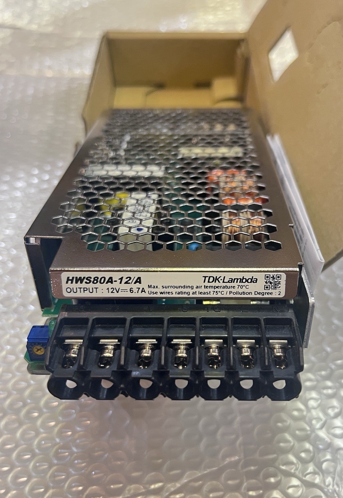 TDK-Lambda HWS80A-12/A AC-DC Switching Power Supply 12V 6.7A 80.4W New