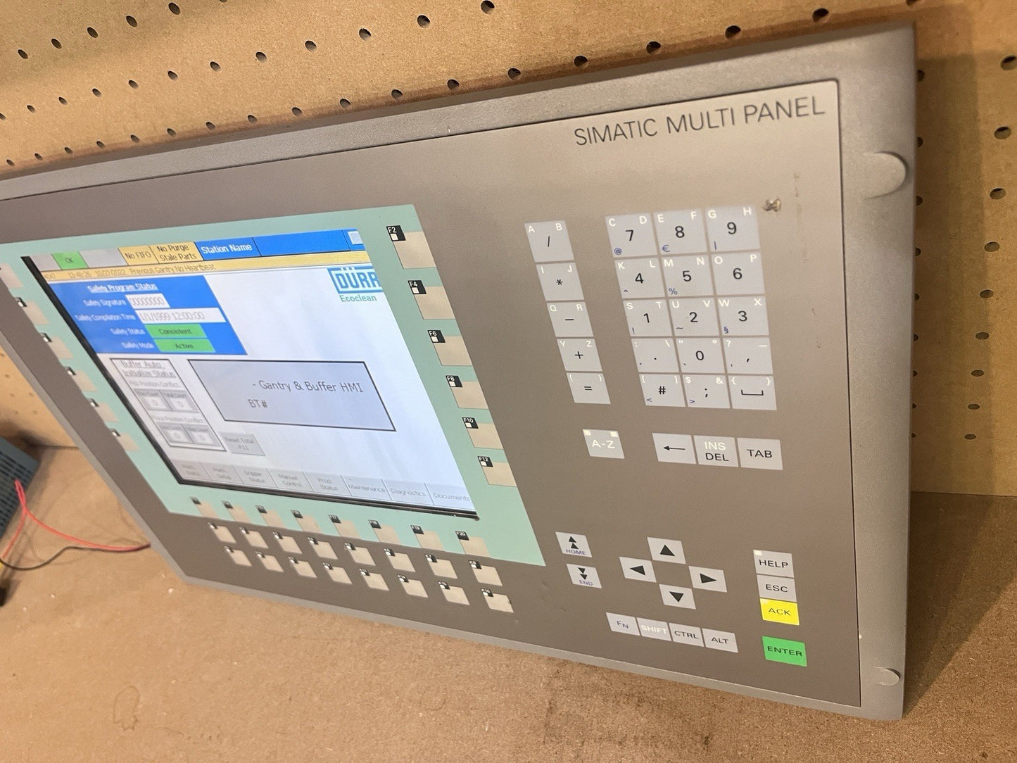 Siemens MP 277 10" Key 6AV6 643-0DD01-1AX1 Tested - Includes MMC Card CD