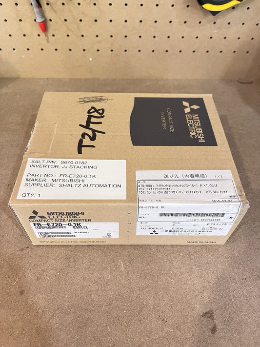 Mitsubishi FR-E720-0.1K Variable Frequency Drive VFD 3PH 200-240V 0.1kW NIB 2015