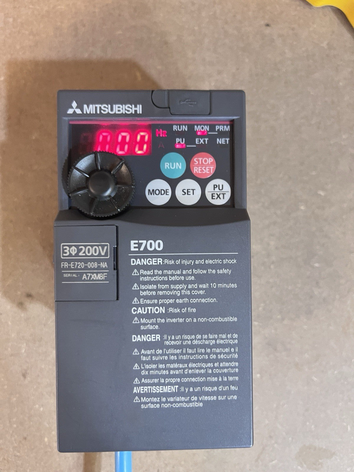 MITSUBISHI FR-E720-030-NA Drive