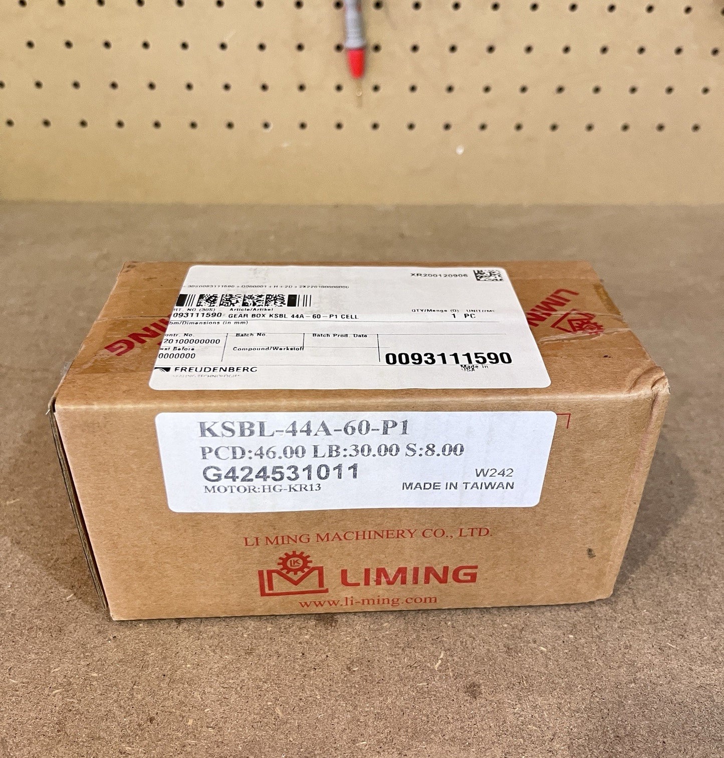 Liming KSBL-44A-60-P1 Right Angle Planetary Gearbox for Mitsubishi HG-KR13 NIB