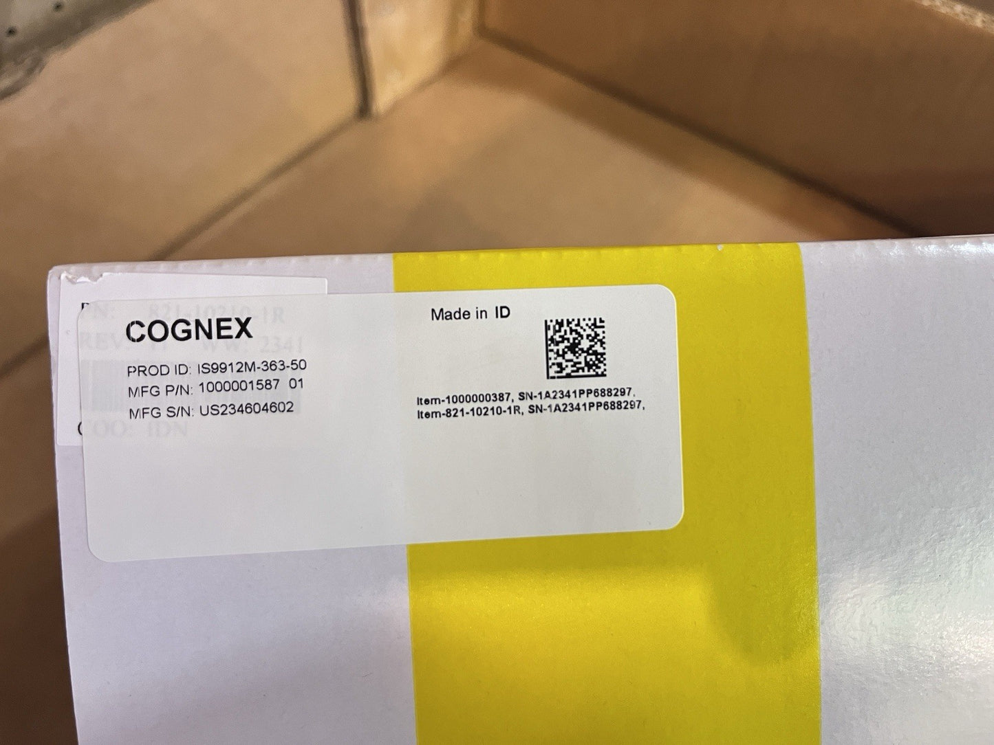 NEW Cognex In-Sight 9912M Ultra-HD 12MP Smart Camera IS9912M-363-50 Monochrome