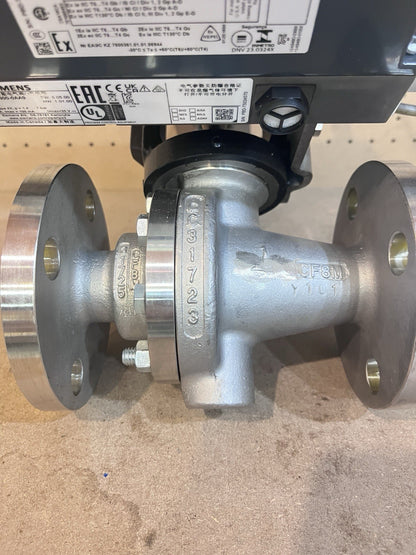 Jordan Valve 701-18 1" Sliding Gate Control Valve w/ Siemens PS2 Positioner
