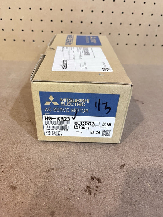 Mitsubishi HG-KR23 AC Servo Motor MELSERVO-J4 JE 200W 3000RPM Brand NIB