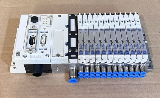 Festo CPX-FB23 526176 Valve Terminal w/ 3x MPA1-FB-EMS-8 533360 12 Stations⁠