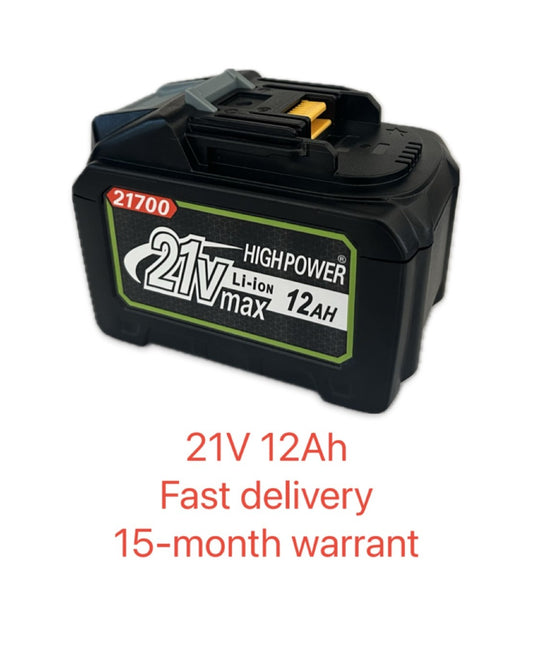 JP40 12.0Ah Ultra High Capacity Battery Compatible with Makita 21V Tools – Premium Cells, Fast Delivery, 15-Month Guarantee