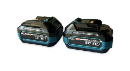 JP30 two pack 6.0Ah Compact High Capacity Battery Compatible with Makita 21V Tools – Same Size as 4.0Ah, More Power, 15-Month Warranty